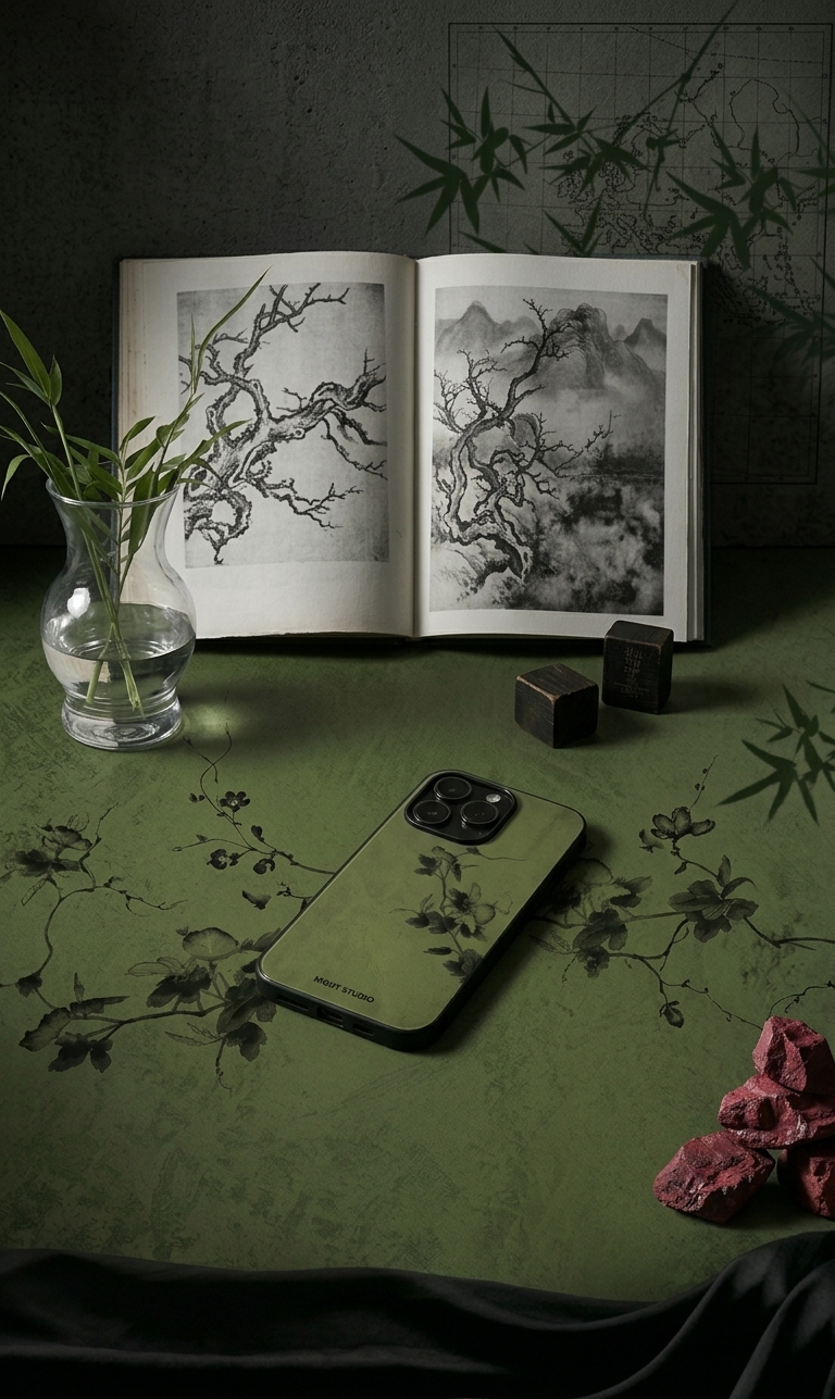 Green Flower Branch N1112