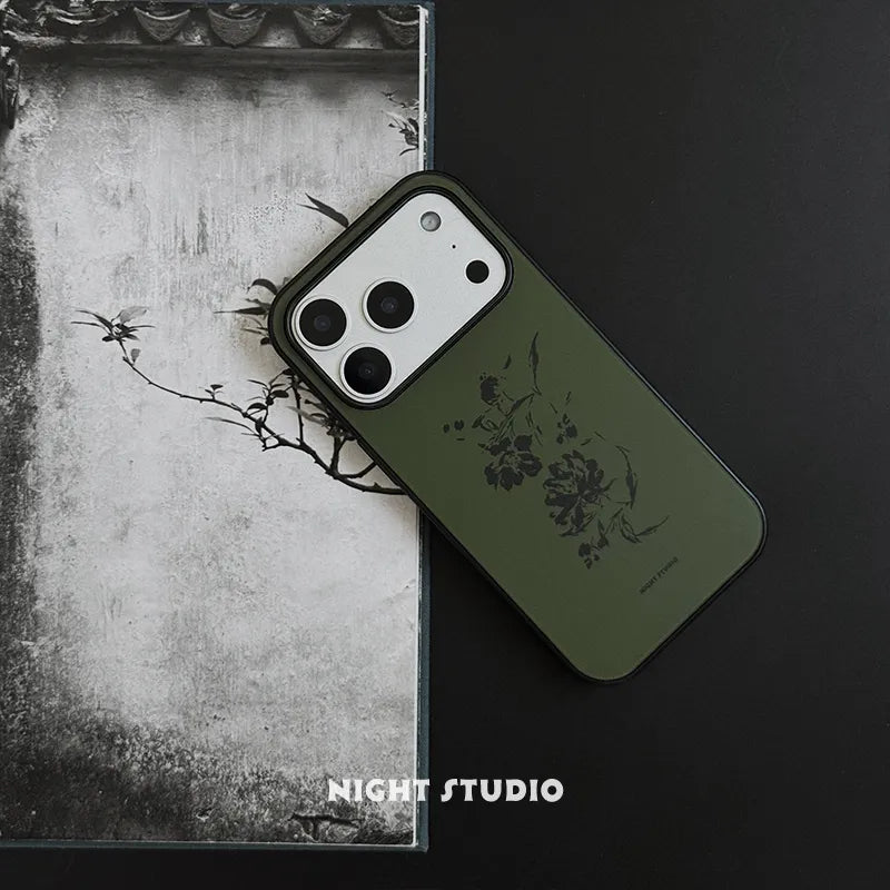 Ink Flower Green Phone Case-N1204AC