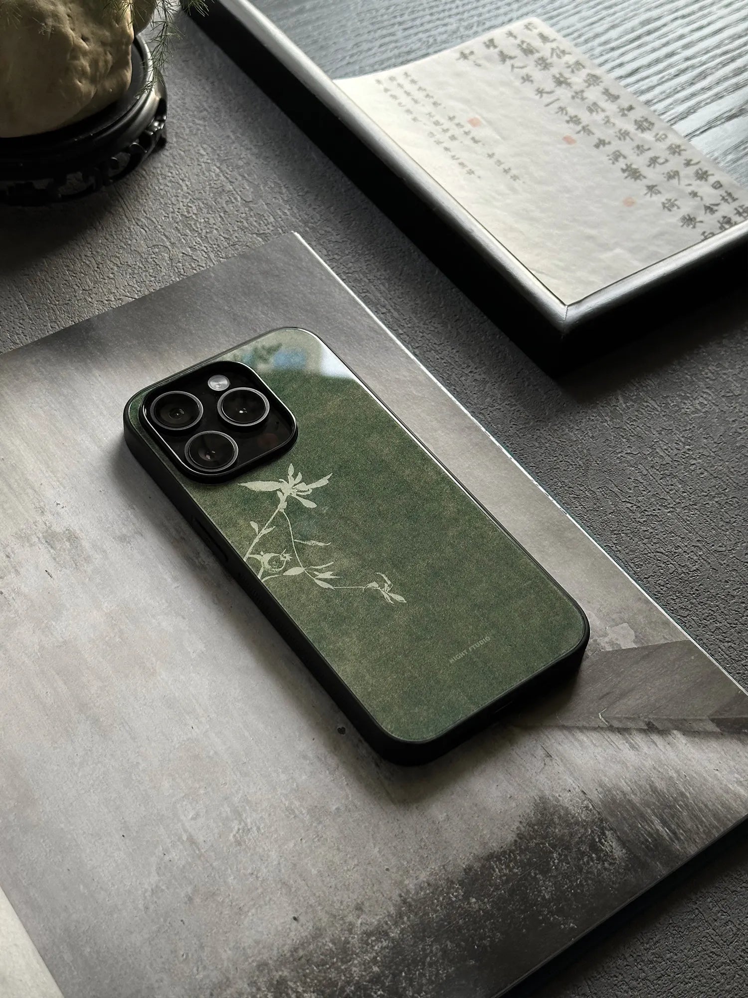 Cyanotype Floral Phone Case-N1172