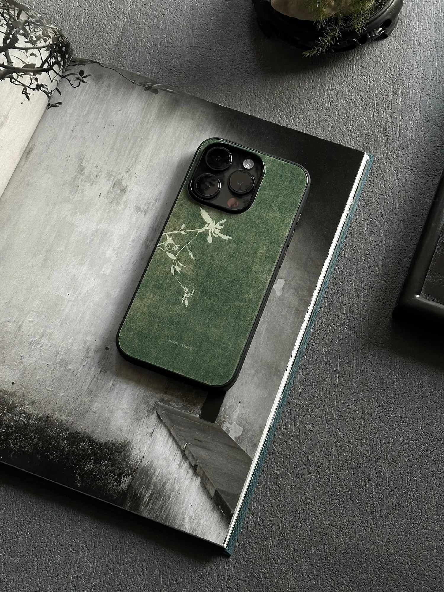 Cyanotype Floral Phone Case-N1172