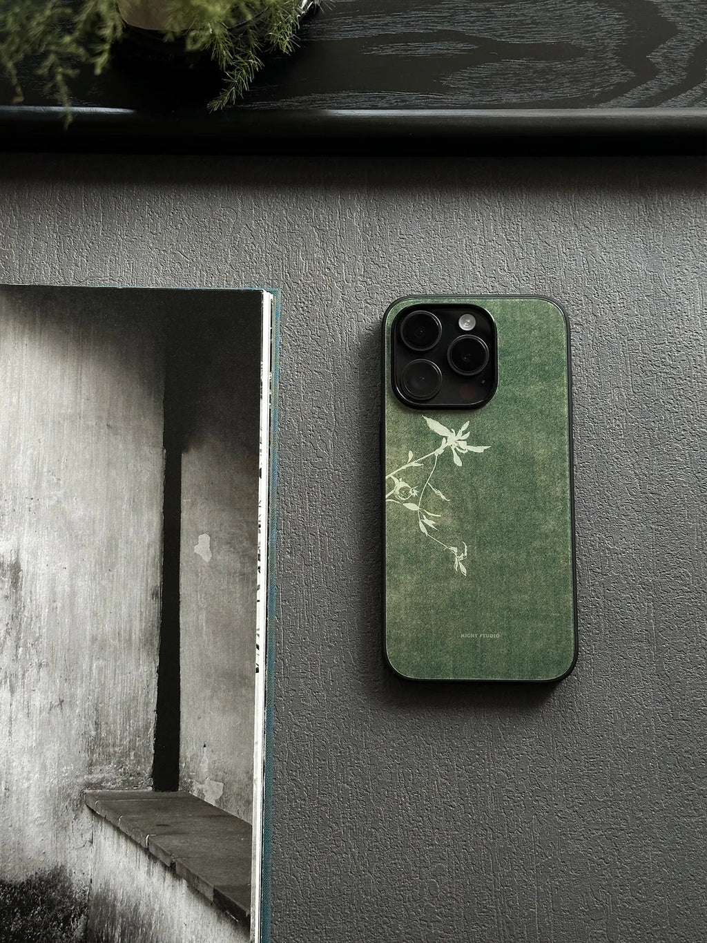 Cyanotype Floral Phone Case-N1172