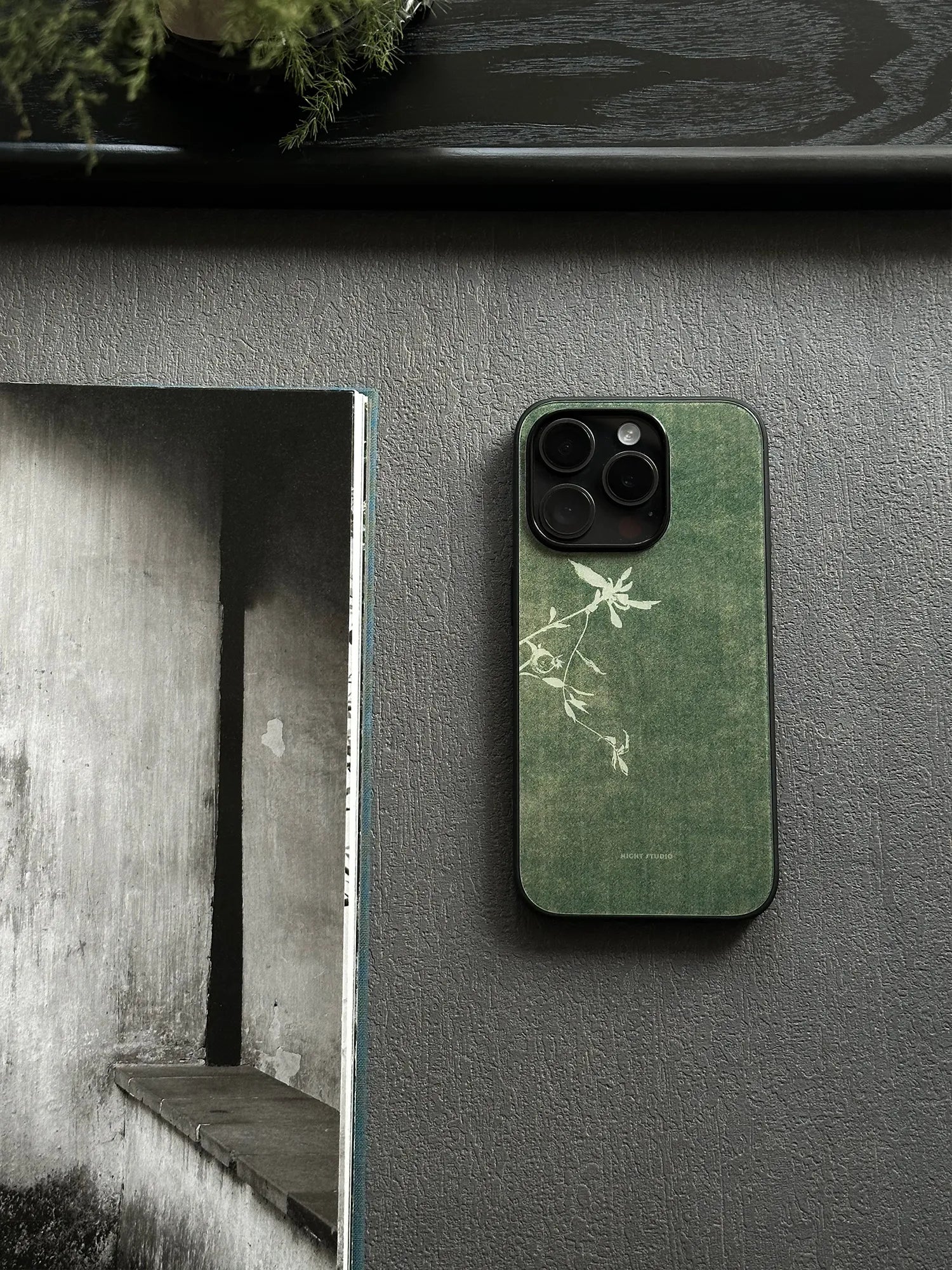 Cyanotype Floral Phone Case-N1172