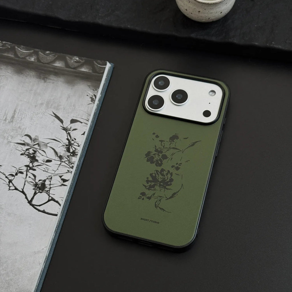 Ink Flower Green Phone Case-N1204AC