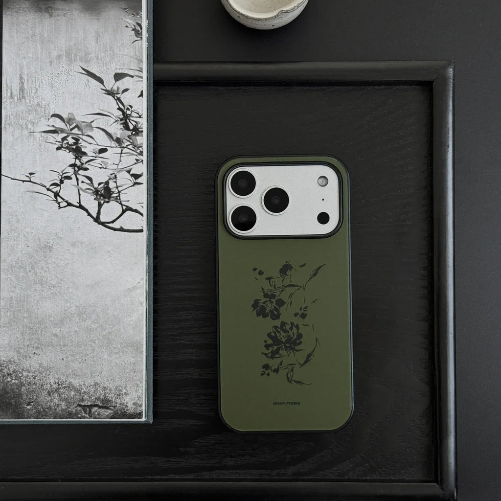 Ink Flower Green Phone Case-N1204AC