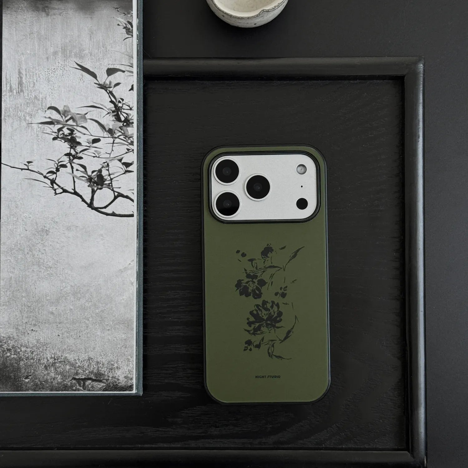 Ink Flower Green Phone Case-N1204AC